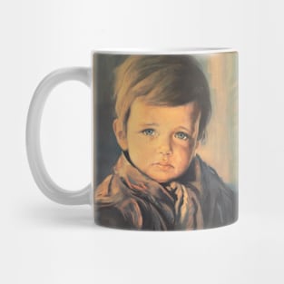 Crying boy cursed painting Mug